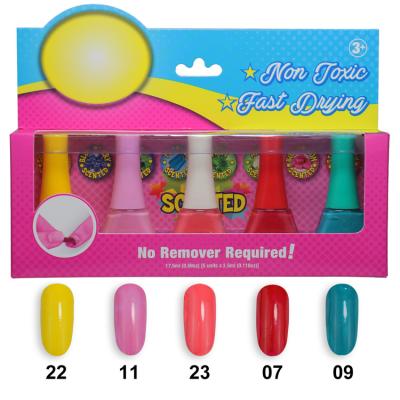 China ISO22716 12ml Peelable Water Based Children'S Nail Polish Non Toxic for sale