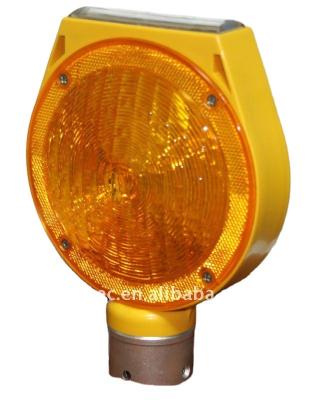 China Solar PC LED Flashing Warning Lights For Traffic Cones And Barricades for sale