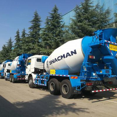 China Construction material shops used or new shacman 10 12 cubic concrete mixer truck for factory for sale