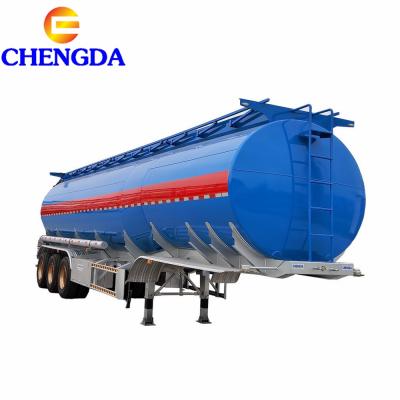 China Truck Trailer 3 Axles 50000 Liter Fuel Tanker Trailer For Tanzania for sale