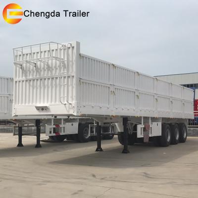 China 60 80Tons Sugar Cane Transport Used Fence Semi Animal Trailer Cargo Truck Truck Trailer 30 Truck Trailer for sale