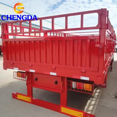 China Truck Trailer China Produced 3 Axle Fence Cargo Trailer With High Quality for sale