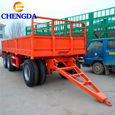 China Truck Trailer 3 Axle Tow Dolly Drawbar Full Trailer And Hook Trailers For Sale for sale