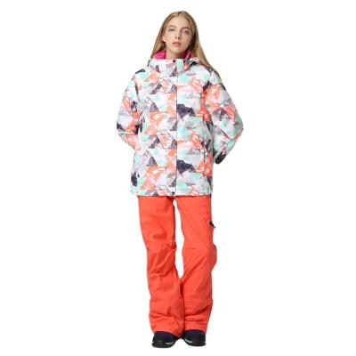 China Moisture-Wicking Skiwear Women Windproof And Warm Suit Adult Outdoor Stormsuit Mountaineering Ski Suit for sale