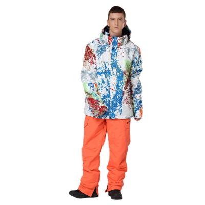 China New Men's Skiwear Suit Moisture-Wicking and Warm Windproof Ski Suit Winter Hiking Camping Waterproof for sale