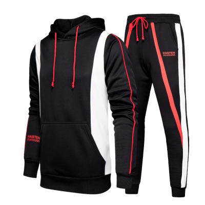 China 2021 New Fashion Breathable Casual Fashion Loose Moisture Wicking Print Design Protecting Jogging Training Sweatsuit Men for sale