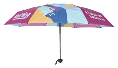 China 90cm Mini Five Folding Capsule Umbrella Sublimation Printed Custom Made for sale