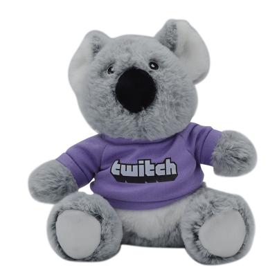 China Schönes Zeichentrickbild Plush Toy Produkt Plush Koala mit T-Shirt zu verkaufen