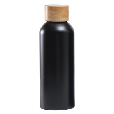 China Insulated 500ml Bamboo Lid Stainless Steel Metal Water Bottle Keeping Drink Hot Cold 6-12hrs for sale