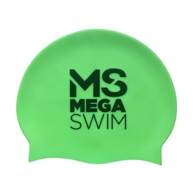 China Promotional Kids Adults Size Silicone Swimming Cap With Custom Printing for sale