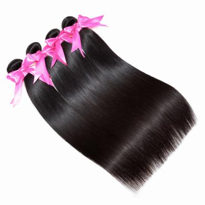 China Curly Wave 1B Natural Color Cuticle Aligned Brazilian Virgin Hair Weave Bundle Remy Hair Extensions Ready To Ship Silky Straight for sale