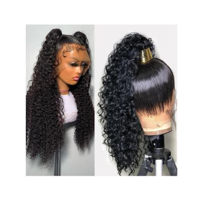 China Hd Water Wave 360 ​​Lace Front Human Hair Wigs Human Hair For Women Transparent Raw Virgin Human Hair 360 Full Lace Wig for sale