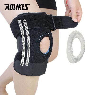 China 1PC Adult Fitness Exercise Knee Brace Guards With Black Hinges Guard Sports Safety Knee Support Knee Pad Protector for sale