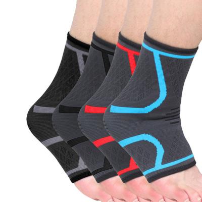 China Performance Support Sports Compression Women Gym Fitness Nylon Elastic Foot Brace Straps Protector Football Ankle Brace for sale