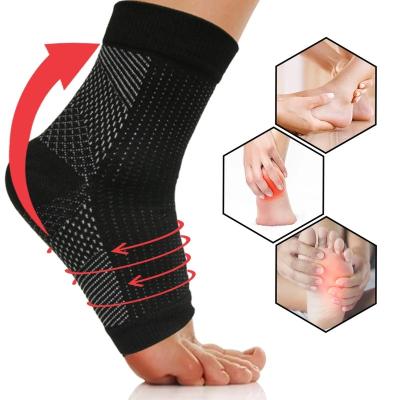 China Awesome Performance Support 2PCS Compression Foot Ankle Angel Sleeve Anti Fatigue Plantar Fasciitis Sport Knocks Ankle Brace for sale