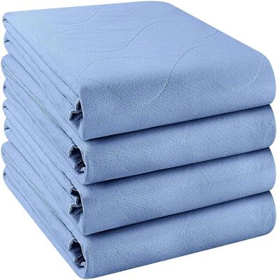 China Plain Weave Waterproof Polyester Cotton Washable Crib Protecting Mat Underpads For Incontinence People for sale