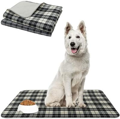 China Viable Washable Reusable Dog Pee Mat Puppy Training Urine Diaper Pads Reusable Potty Pee Pad Dog for sale