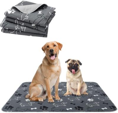 China Viable Waterproof Washable Dog Pee Mat Puppy Training Urine Diaper Pads Reusable for sale