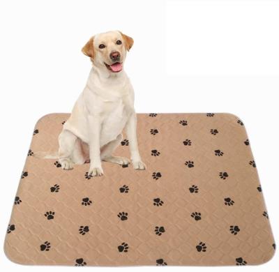 China Viable Washable Dog Pee Mat Puppy Training Urine Diaper Pads Reusable Dog Potty Pee Pad for sale