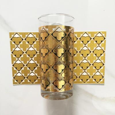 China Ceramic Gold Printing Paper Water Transfer Paper For Ceramic Glass Plated Decals for sale