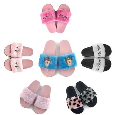 China High Quality Lightweight Fur Senders Women Sandals Greatshoe Lightweight Design Last Glide Slippers for sale