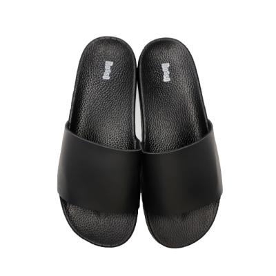 China Fashion\Comfortable\Durable\Breathable\Lighted Greatshoe Logo Slider Custom Sandals,Black PVC Indoor and Outdoor Slippers For Men for sale