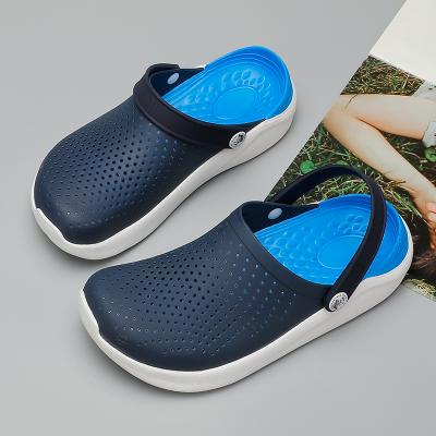 China Wholesale Custom Trend Man Women Waterproof Sandals Clean Logo Fashion Design Couples Slippers New Hole High Quality Shoes Beach for sale