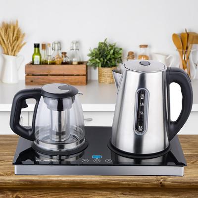 China Electric Appliances 1.8 L 360 Degree Rotation Base Electric Kettle Tray Set Home Best Electric Water Kettle Stainless Steel Kettle Teapot for sale