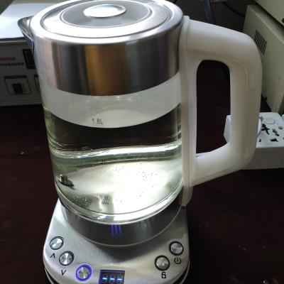 China 360 Degree Electric Tea Maker Kettle Tray Set Water Kettle Electric Kettle Low Rotating Pot Tea Set With Kettle for sale