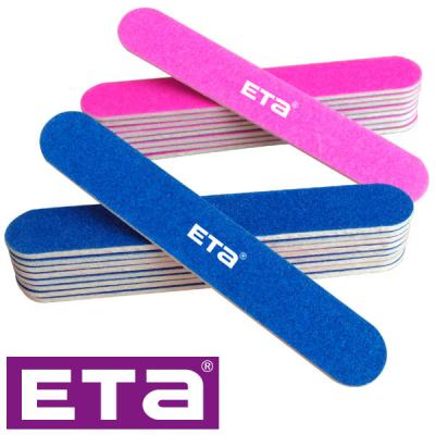 China Beauty Care Pink And Blue Color 180 Grit Nail File for sale