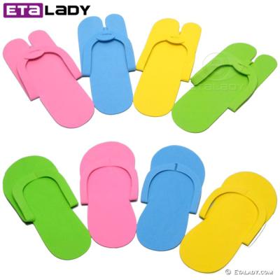 China Colorful Custom Disposable Pedicure Slippers For Nail Beauty Salon for sale