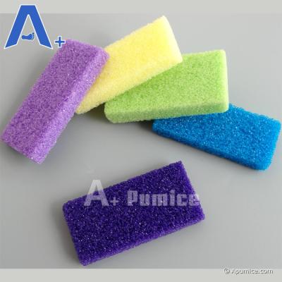 China Foot Pedicure Foot Care Product Disposable Pumice Sponges Block Pedicure Purple Pumice Stone for sale