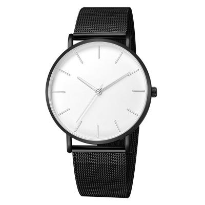 China European and American Simple Water Resistant Men's Watch Fashion Watch Mesh Thin Belt Watch Men for sale