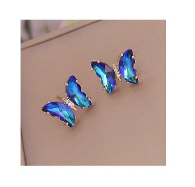 China FASHIONABLE Women Fine Multicolor Gradient Quality Jewelry Accessories Trendy Earrings for sale