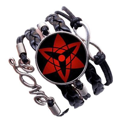 China FASHIONABLE Unique Design Hot Selling Leatherette Wristband Anime Adjustable Wristband for sale