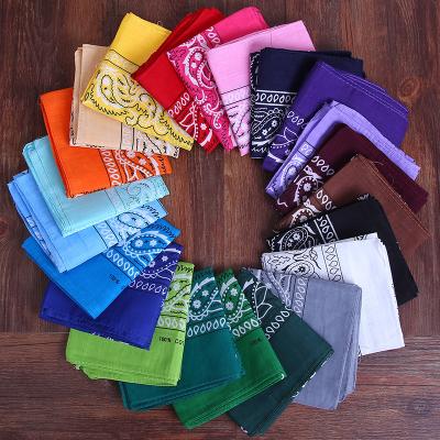 China Factory Direct Supply Hip Hop Polyester Cycling Square Hip Bandana Hip Hop Scarf Paisley Magic Paisley Bandana for sale