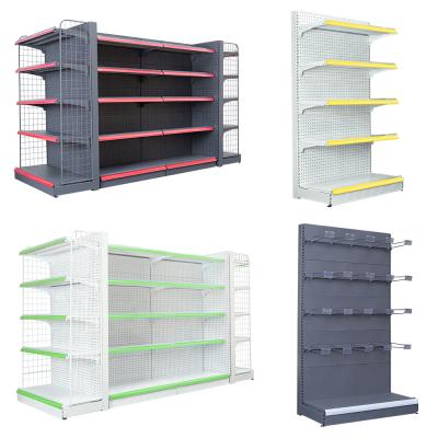 China Double Sided Grocery Used Equipment Rack Shelving Gondola Metal Display Shopping Supermarket Shelves / Rack for sale