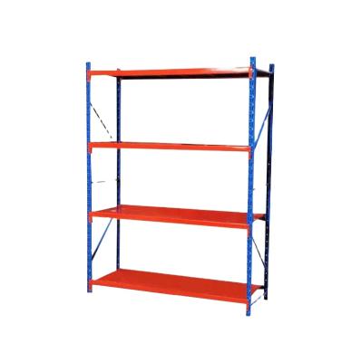 China Medium Duty Steel Warehouse Storage Rack Boltless Corrosion Protection Rivet Q235 Laminate Rack Factory for sale