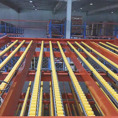 China Esd Pad Made In China Warehouse Aluminum/steel/ESD Gravity Shelf Roller Cardboard Flow Rack for sale