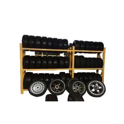 China Corrosion Protection Wholesale Heavy Duty Custom Multi Layer Tire Storage Tire Rack for sale