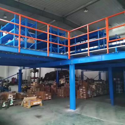 China Corrosion Protection Adjustable Platform Racking Support Mezzanine System Warehouse Steel Cold Rolled Steel , 1.5-2.5mm Cold Rolled Steel Industrial Ce for sale