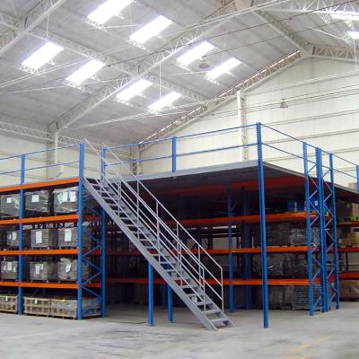 China Corrosion Protection Warehouse Garage Racking Heavy Duty Rack Mezzanine Floor Shelving Brackets for sale