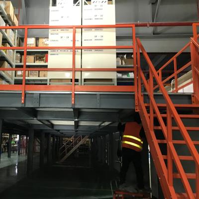 China Corrosion Protection Good Quality Warehouse Storage Steel Rack Supported Mezzanine Floor Shelving for sale