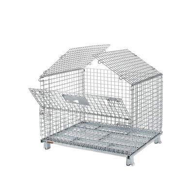 China Cheap China Warehouse Rolled Metal Wire Mesh Storage Box 800*600*640 for sale