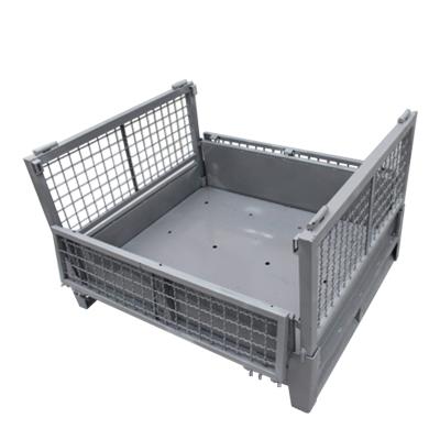 China OEM Warehouse Steel Wire Mesh Basket Stack Pallet Box Metal Stillage 88 Liters for sale