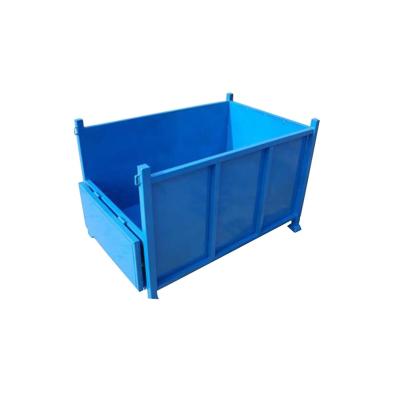 China New Products Stackable Heavy Duty Metal Transport Warehouse Steel Pallet Box For Forklift for sale