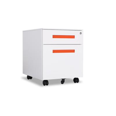 China Roll Roll 2 Drawer Book Storage Cabinet Mobile Steel Metal Filing Cabinets For Office for sale