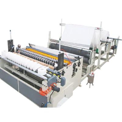 China Hotels Cotton Jumbo Roll Tissue Automatic Slitter Rewinder Tissue Paper Roll Cutter Nonwoven Fabric Non Cutting Rewinding Slitting Machine for sale