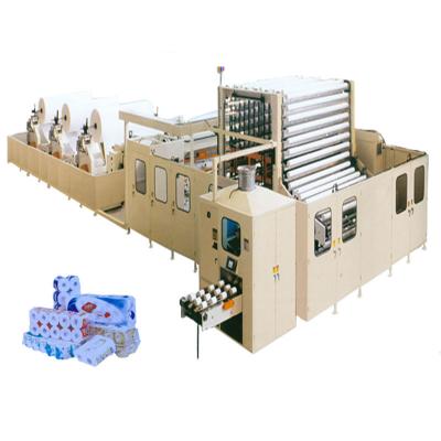 China Full Automatic Hotels Toilet Paper Tissue Paper Roll Production Line Making Machine for sale