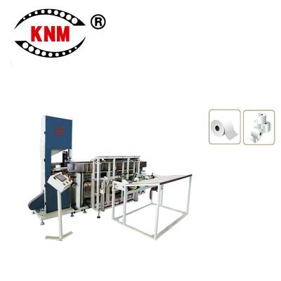 China Full Automatic Embossing Toilet Paper Hotels Tissue Paper Roll Rewinding Perforating Machine , Slitter Strip Saw Cutter for sale